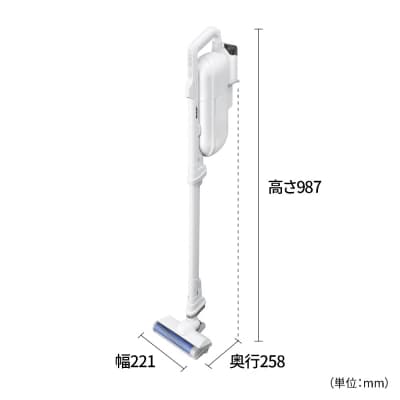 SHARP コードレススティック 紙パック式掃除機 EC-KR50A-W(ホワイト系)(U136)