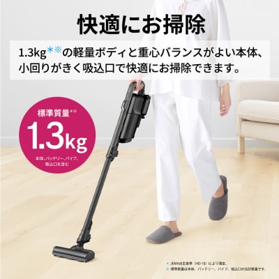 SHARP コードレススティック 紙パック式掃除機 EC-KR3-B(ブラック系)(T111)