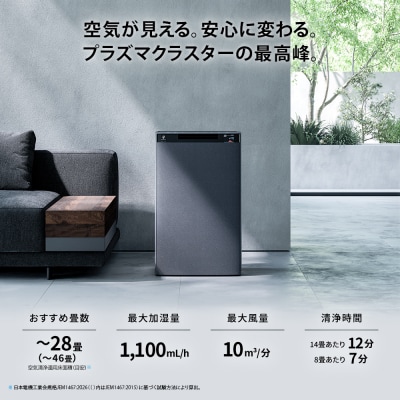 シャープ 加湿空気清浄機 KI-WX100-H(グレー系)(K119)