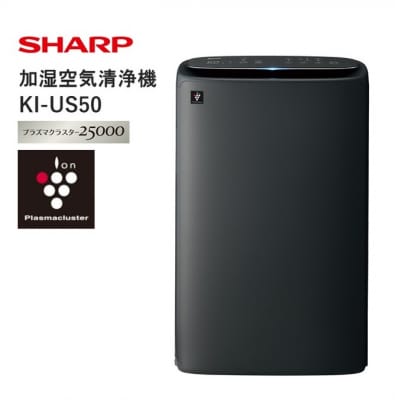SHARP 加湿空気清浄機 KI-US50-H(グレー系)(T106)