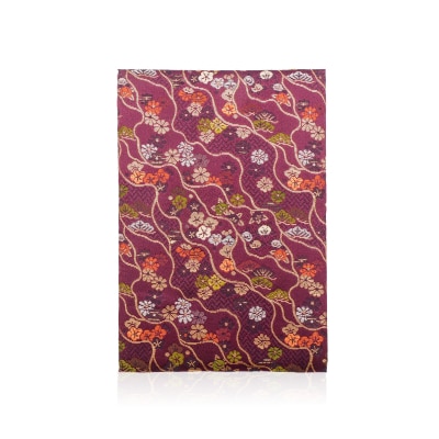 西陣織御朱印帳 鶴飾り&専用箱付き(錦秋きんしゅう)/L115