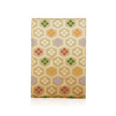 西陣織御朱印帳 鶴飾り&専用箱付き(亀華きっか)/L115