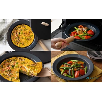 D176【藤田金属】藤巻百貨店限定 鉄フライパンジュウ S&Mサイズ+ビーチハンドルセット/D176