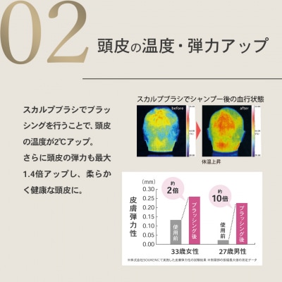 スカルプブラシ　ワールドプレミアム(ロング　パープル) / M116