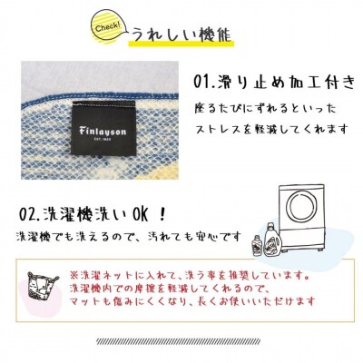 (オンップ)Finlayson フィンレイソン 4柄から選べるチェアパッド2枚セット(M112) 