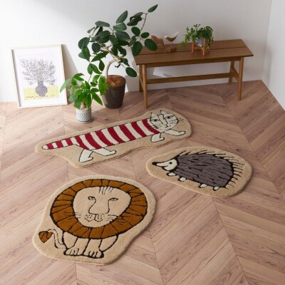 (ハリネズミ)LISALARSON 3柄から選べるダイカットマット(E159)