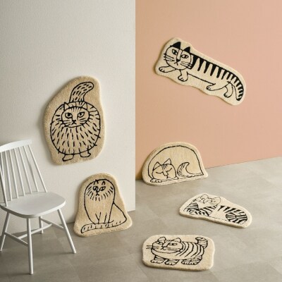 (スティッカン)LISALARSON 3柄から選べるダイカットマット(E159)