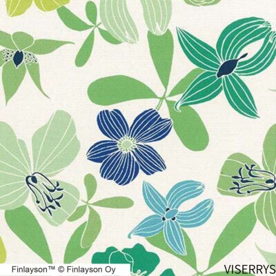 (ヴィザルス) Finlayson 5柄から選べるドレープカーテン(H201)