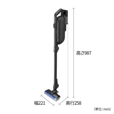 SHARP コードレススティック 紙パック式掃除機 EC-KR70A-B(ブラック)(U133)