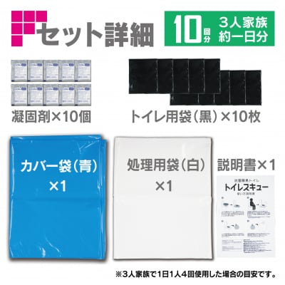 抗菌簡易トイレ　トイレレスキュー　20回分 / A361