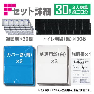 抗菌簡易トイレ　トイレレスキュー　30回分 / B314