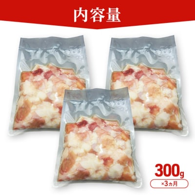 《定期便3ヵ月》羽後和牛 ミックスホルモン 300g[No.5325-0400]