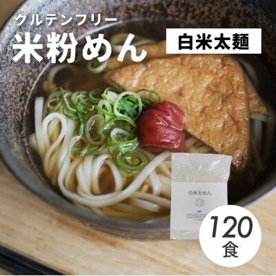 グルテンフリー 無添加 白米太めん 120袋入り[092-004]