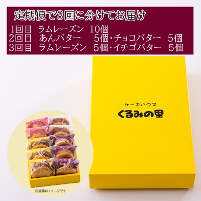 【定期便】ケーキハウスくるみの里ふーちゃんのバターサンドづくし 3ヶ月 TF680