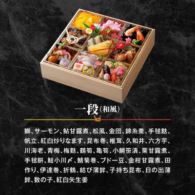 名鉄小牧ホテルのおせち料理(和風一段)冷蔵 33品 2～3人前 2026年[018M04]