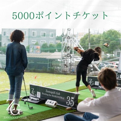 ZAMA GOLFポイントチケット(5000)