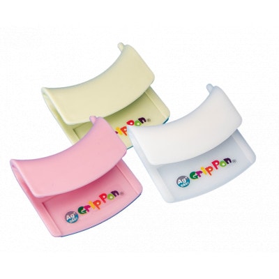 つり革用/多機能携帯グリップ「NEW GripPon(グリッポン)」白/ピンク/グリーン3個セット