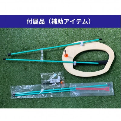 スイング練習専用グッズ どこでもスイング　ブルー×アイボリー L 約980g(軽)LW-1B