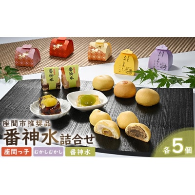 座間市推奨品　番神水詰合せ　15ケ入　座間っ子 むかしむかし 番神水 など人気の和菓子