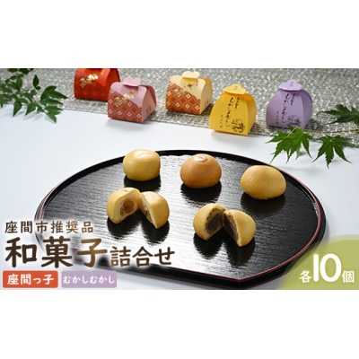 座間市推奨品　和菓子詰合せ　20ヶ入 (座間っ子10ヶ、むかしむかし10ヶ)