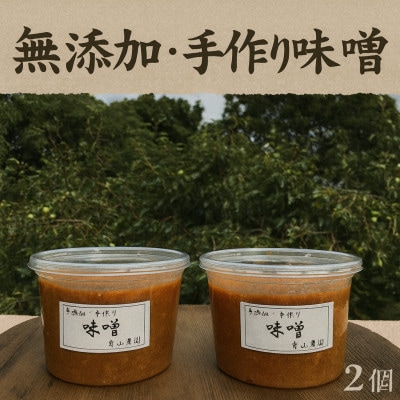 有山農園の無添加手作り味噌　720g×2個