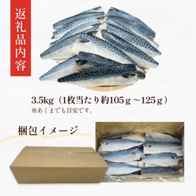 さば 〈 訳あり 〉 国産 塩さば フィーレ 3.5kg 冷凍 切身 フィレ 鯖 不揃い 石巻応援