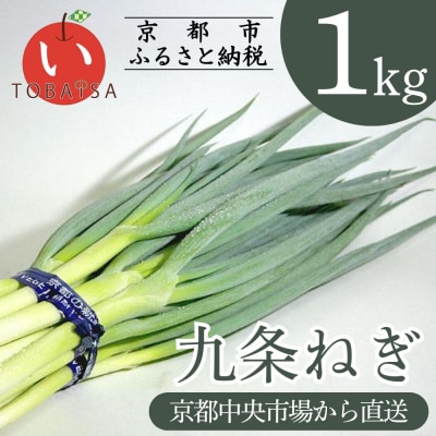 《9月末までの限定寄付額》【鳥羽伊三】九条ねぎ(1kg・25本程度)