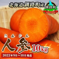 ＜北海道 釧路町産＞人参(にんじん)10kg ＜2023年9月～10月発送＞