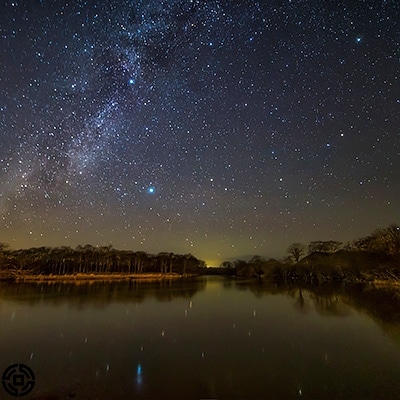 釧路湿原の夜<写真・ハガキサイズ1枚>