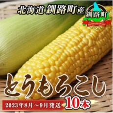 ＜北海道 釧路町産＞ とうもろこし(とうきび)10本 ＜2023年8月～9月発送＞