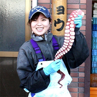 昆布森産 大タコ足(約1.0kg～約1.5kg)×2本　浜ゆで&急速冷凍