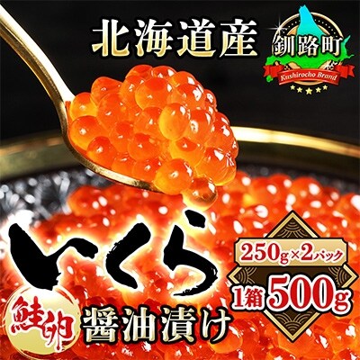 【2022年2月上旬発送】”いくらのプロ”が造る いくら醤油漬け＜250g×2パック入り＞×1箱