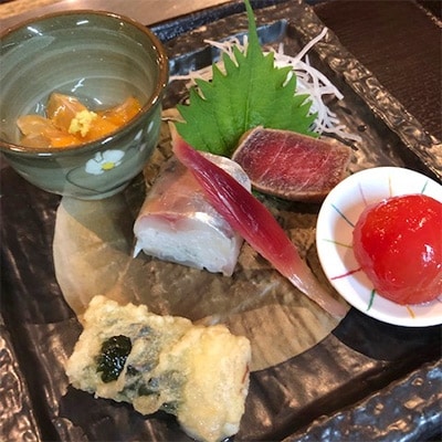 【そば処 ながや】ゆったりコース料理お食事券(2名様分)