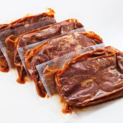 【毎月定期便】国産味付牛カルビ 200g×5パック(合計1kg)全2回