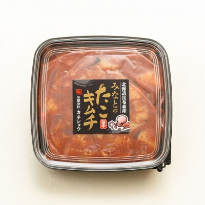 【毎月定期便】みなとのタコキムチ<北海道釧路町 昆布森産タコ使用> 300g×1パック　全4回