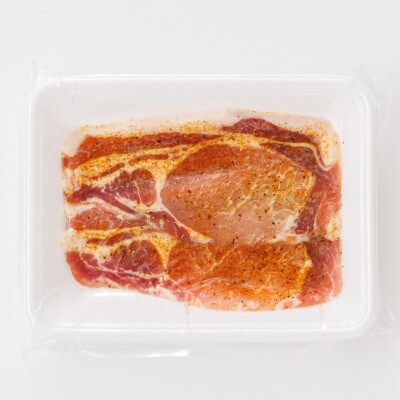 北海道産 豚肉 味付き スパイシーポーク(カレー味)一子相伝のスパイス使用　50g×6枚