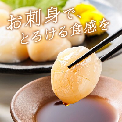 【毎月定期便】北海道産の帆立貝柱を刺身用に小分けに「ホタテ貝柱」約250g×2コ全10回