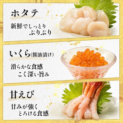 【毎月定期便】連続3回 お刺身・海鮮丼 盛り合わせセット×5パック 6種類/冷凍 小分けパック全3回