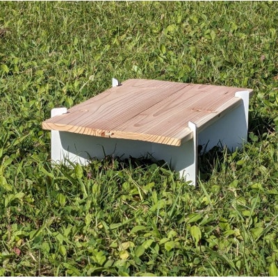 ポータブルミニテーブル「端木台(ぱきた)」 【訳あり・脚の色おまかせ】