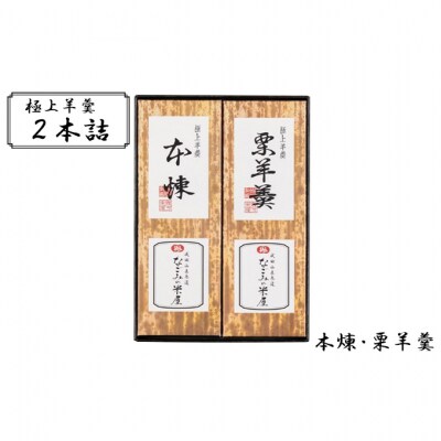 極上 羊羹 2本詰 本煉 栗 セット[54020477]