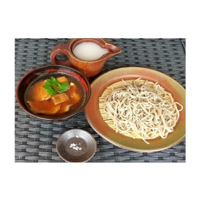 【人気の手打ち十割蕎麦4食セット】鴨せいろ2人前・せいろ2人前(ゆで蕎麦冷凍)[54020372]