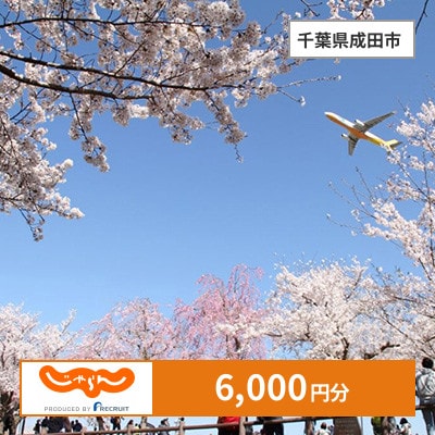 【じゃらんふるさと納税クーポン】 千葉県成田市でつかえる6,000円 クーポン