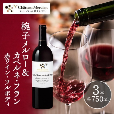 椀子メルロー カベルネ・フラン 750ml 3本 シャトー・メルシャン 赤[54041143]