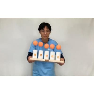 5連筒けん　チョコオレンジ(茶筒・オレンジ玉)[54047053]
