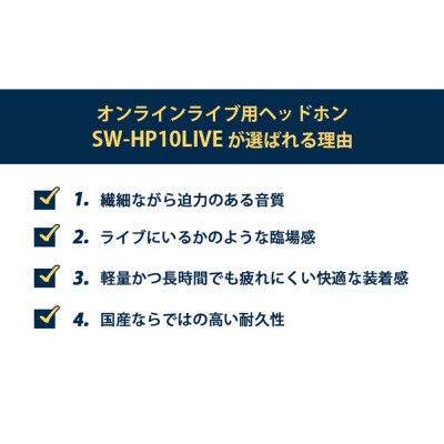 オンラインライブ視聴用ヘッドホンSOUND WARRIORSW-HP10LIVE[54040192]