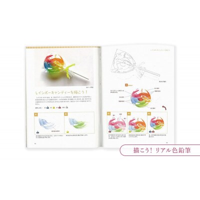 リアル色鉛筆レッスン本3点セット 日貿出版社 書籍 色塗り 混色[55000315]
