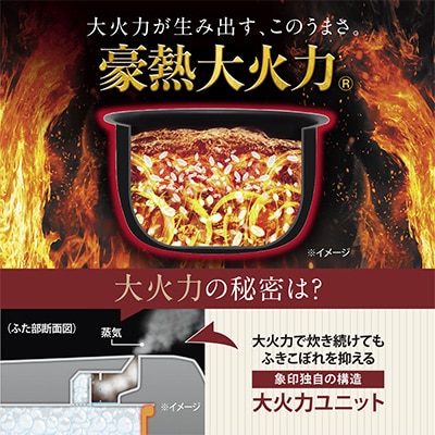 象印 圧力IH炊飯ジャー 4合炊き (炊飯器) 「極め炊き」NWMC07-BZ スレートブラック
