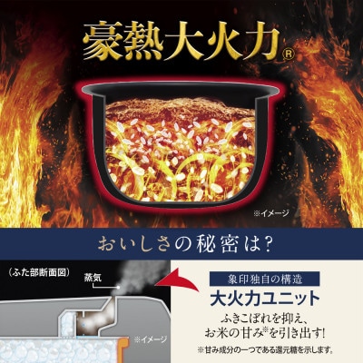 象印 圧力IH炊飯ジャー 1升炊き ( 炊飯器 ) 「 極め炊き 」 NWWD18-BA ブラック