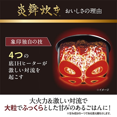 【先行予約】象印 圧力IH炊飯ジャー 5.5合炊き (炊飯器) 「炎舞炊き」NWNC10-WA 白