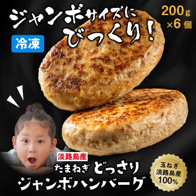 淡路島たまねぎどっさりジャンボハンバーグ 200g×6個